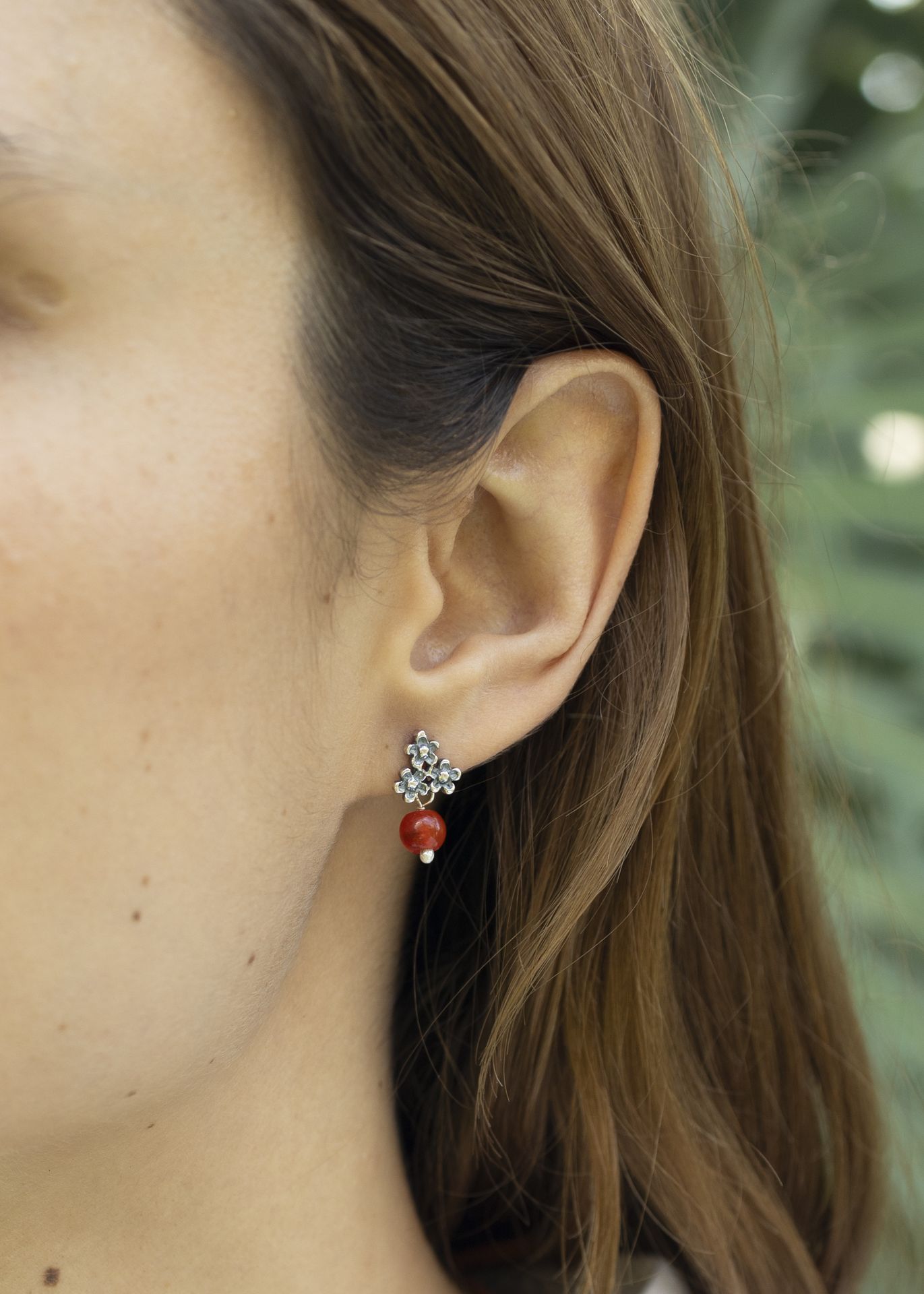 Aretes trío de Flores