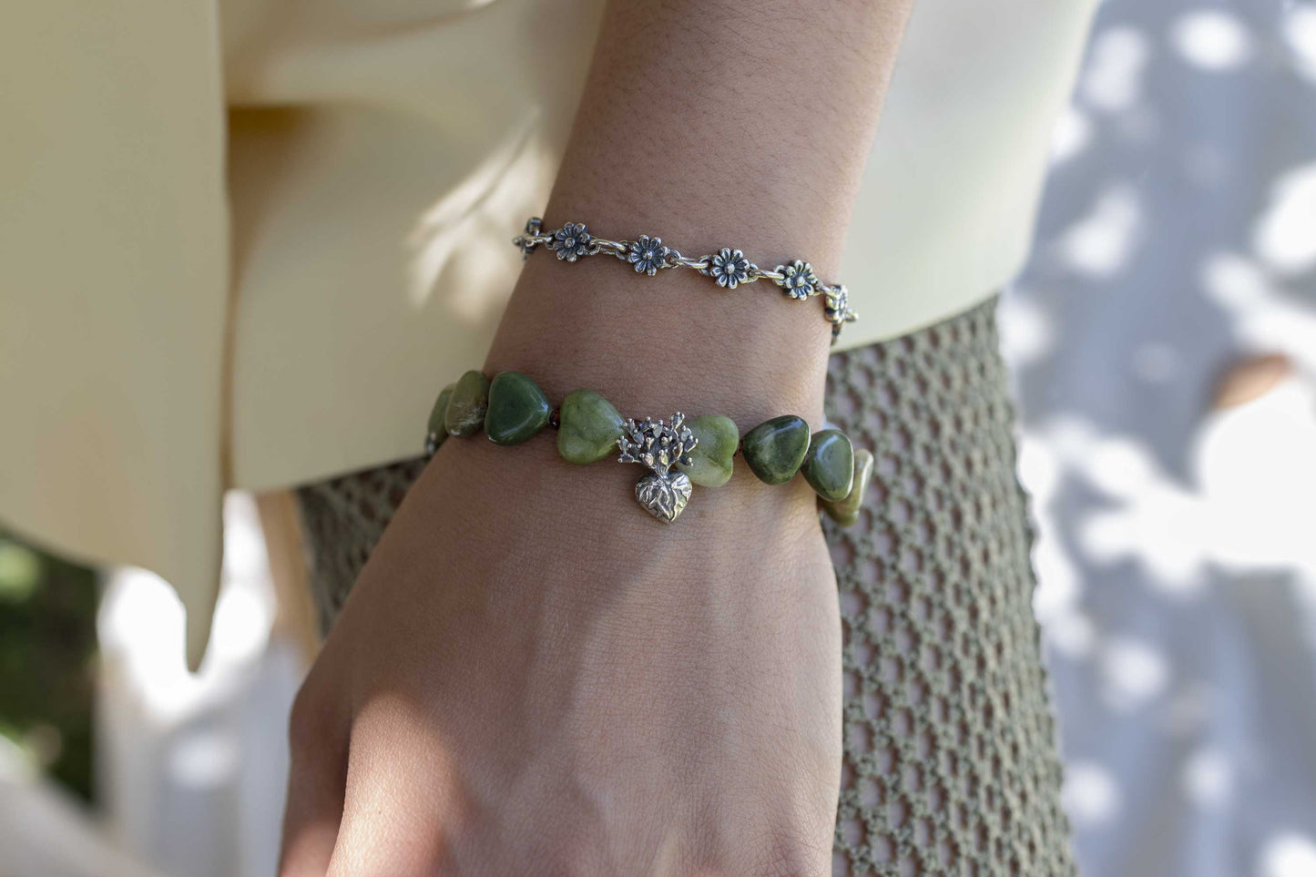 Pulsera florecitas del campo