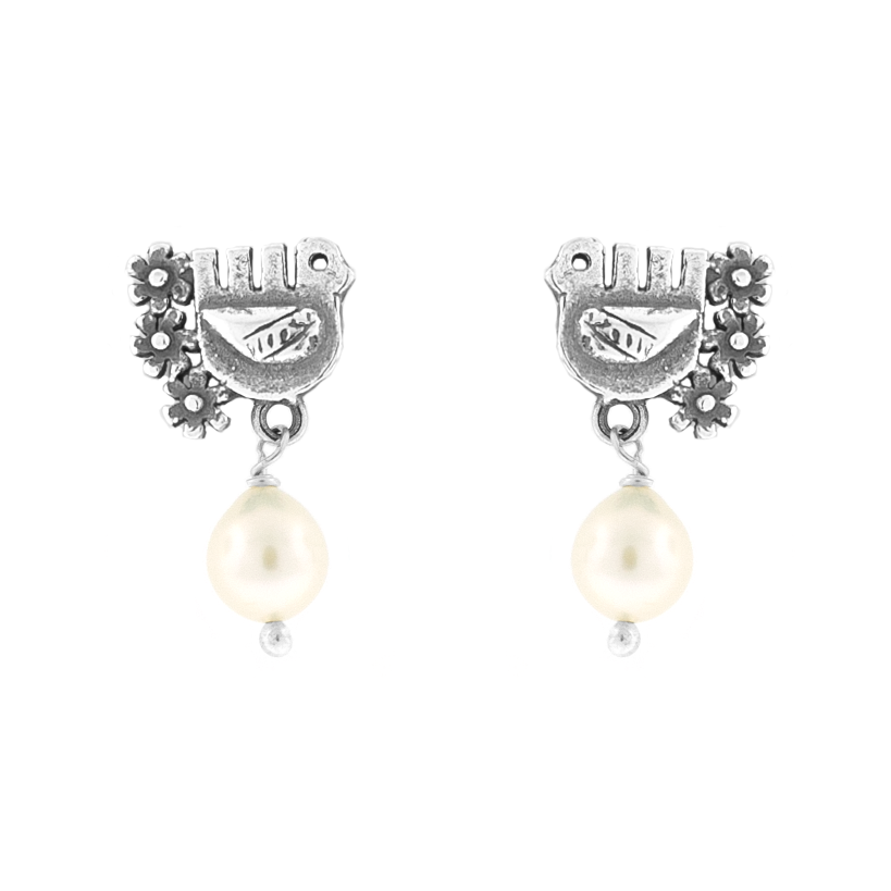 Aretes Paloma Citlali chicos - Citlali Joyas