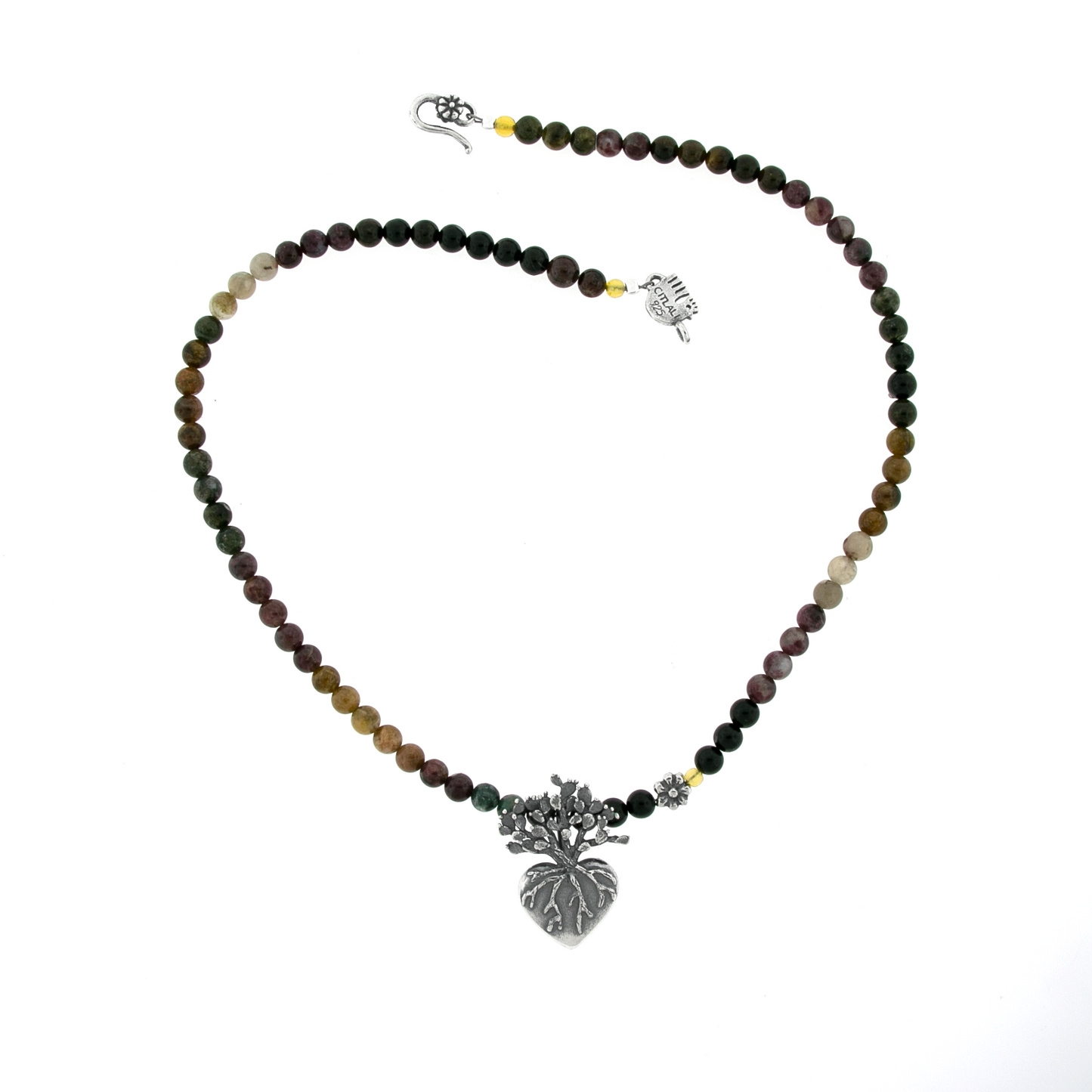 Collar Corazón de Nopal mediano - Citlali Joyas