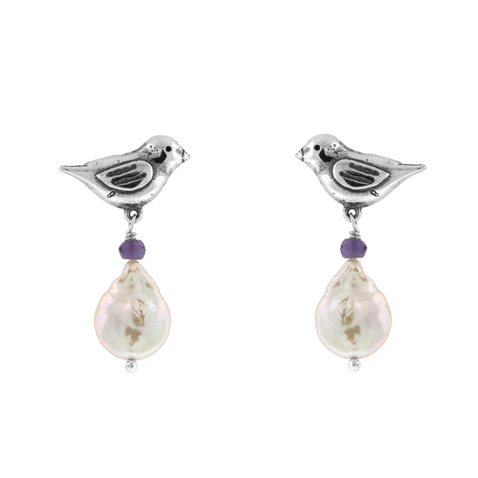 Aretes Pajaritos de la Amistad grandes - Citlali Joyas