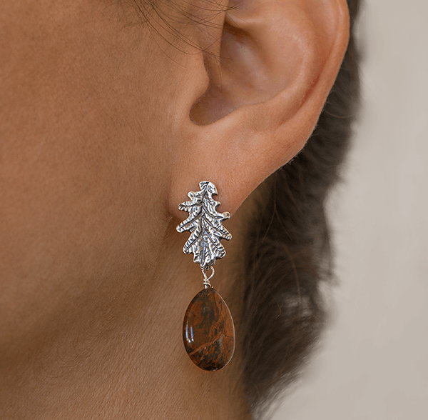 Aretes Retoño de Roble - Citlali Joyas