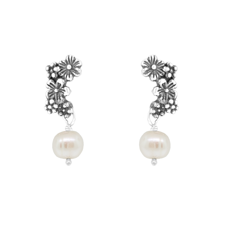 Aretes Ramitos de Flores - Citlali Joyas
