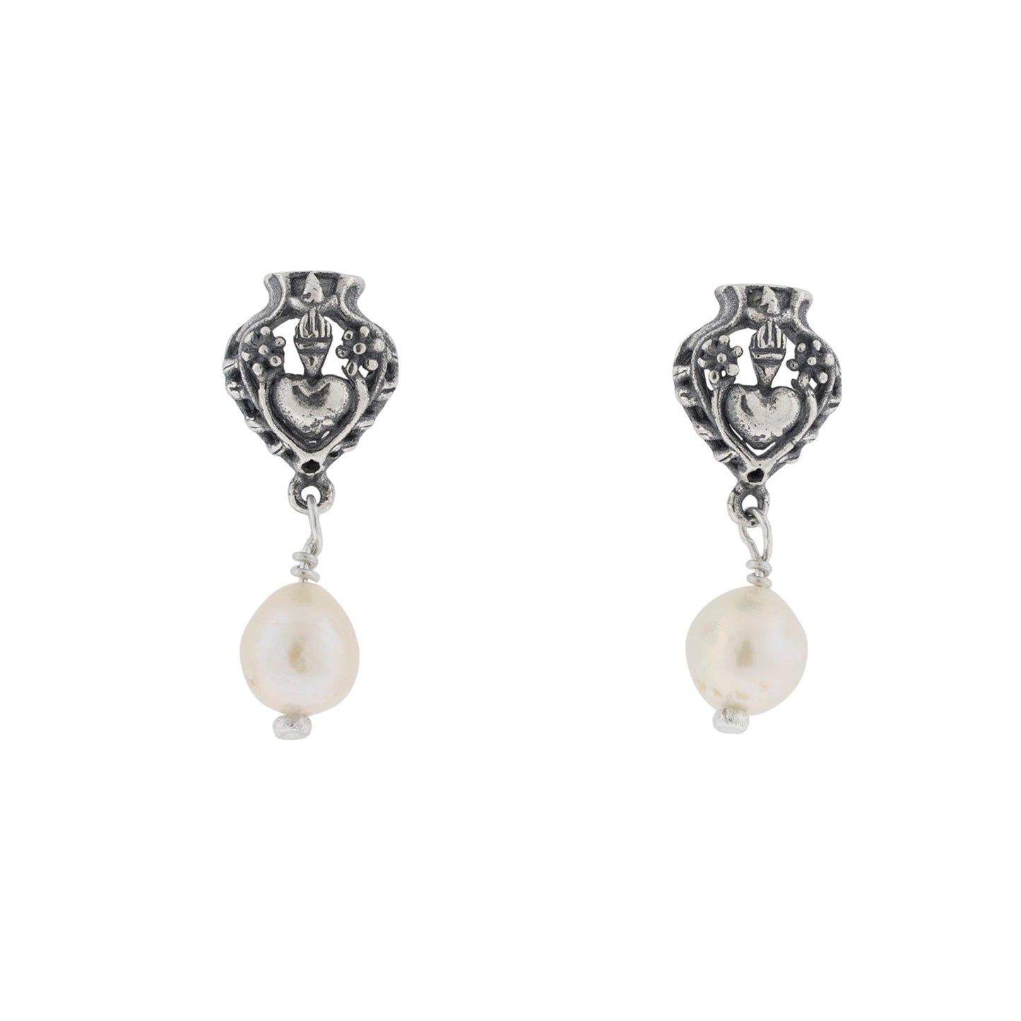 Aretes Corazón Eterno - Citlali Joyas