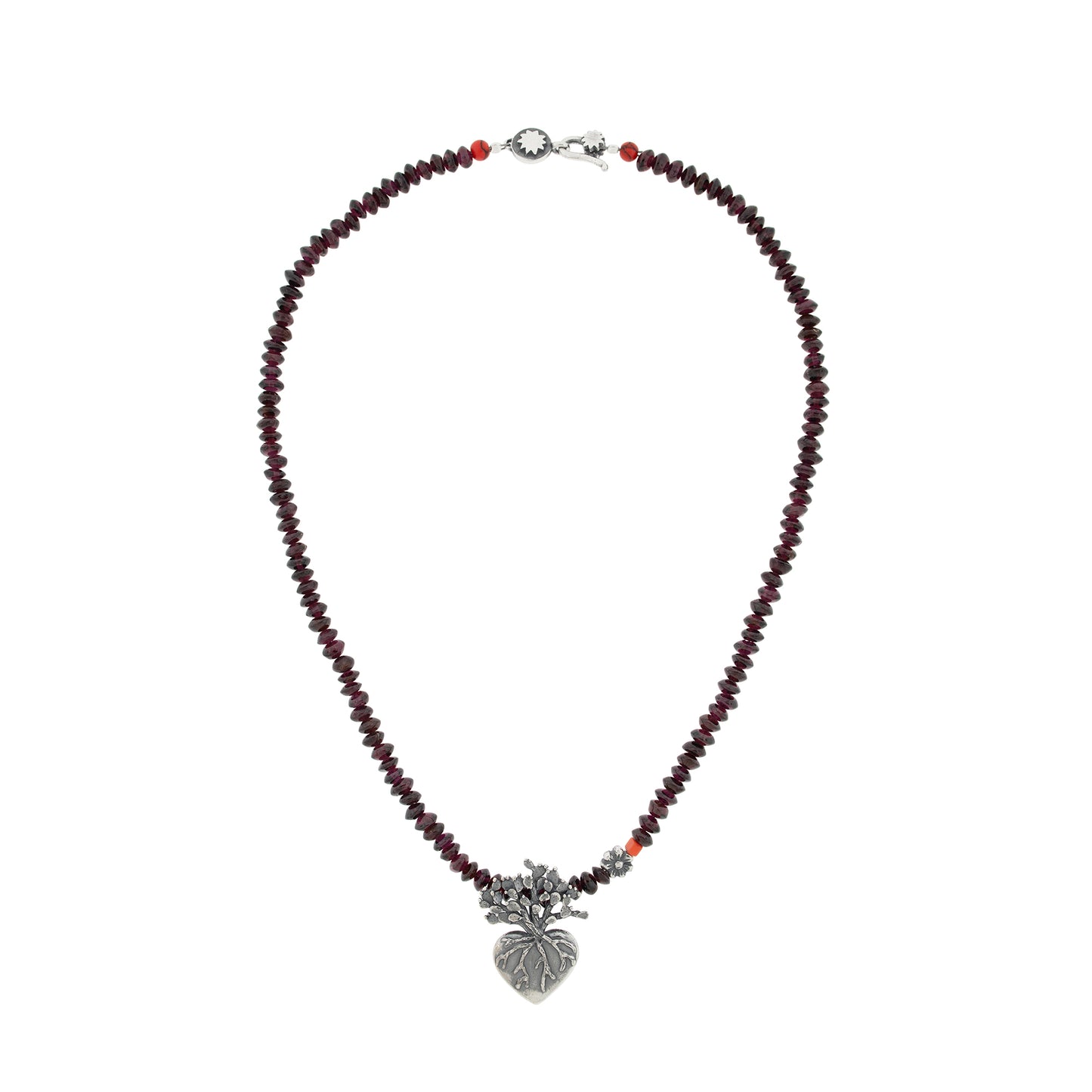 Collar Corazón de Nopal mediano - Citlali Joyas