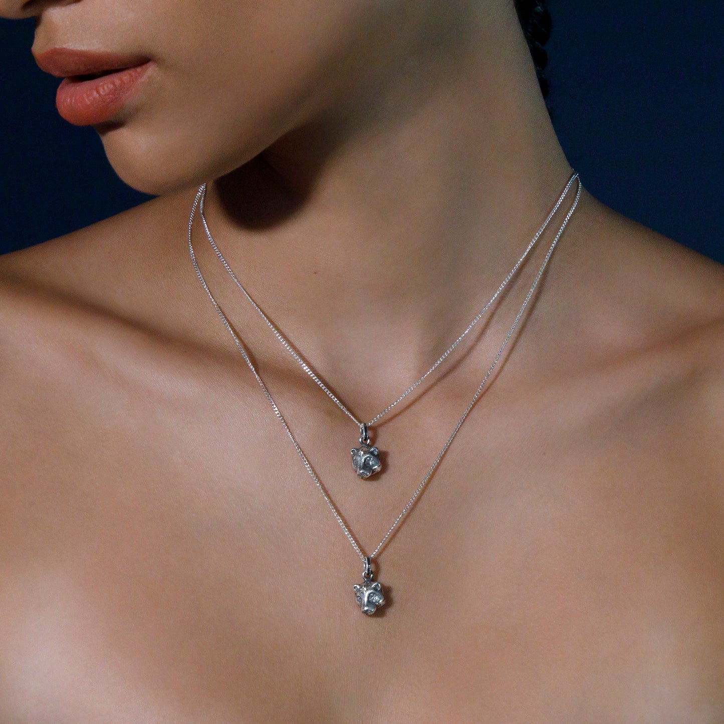 Dije carita de jaguar