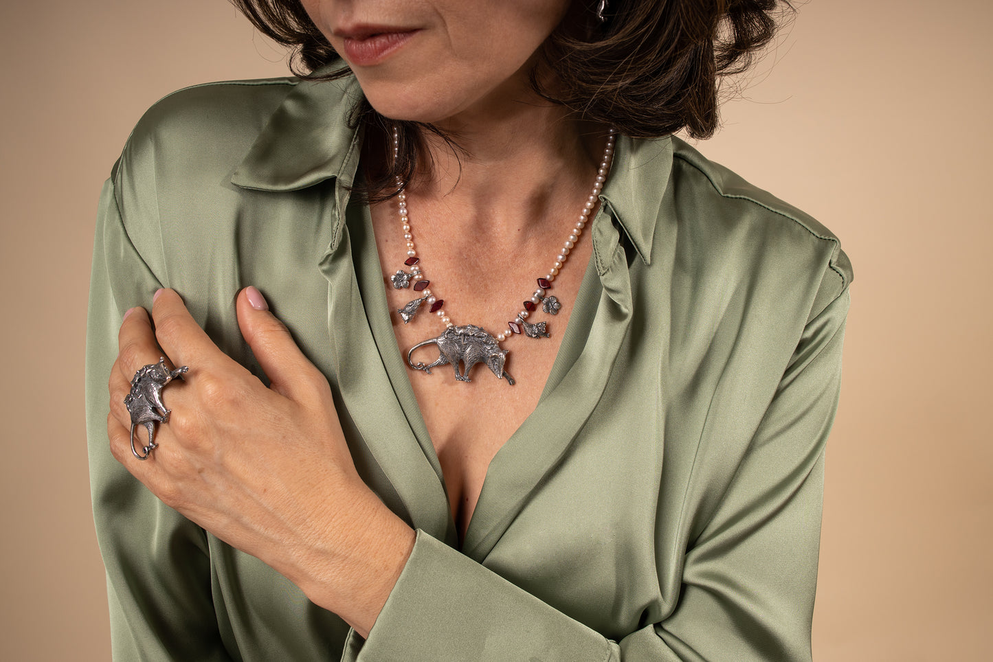 Collar Mamá Tlacuache