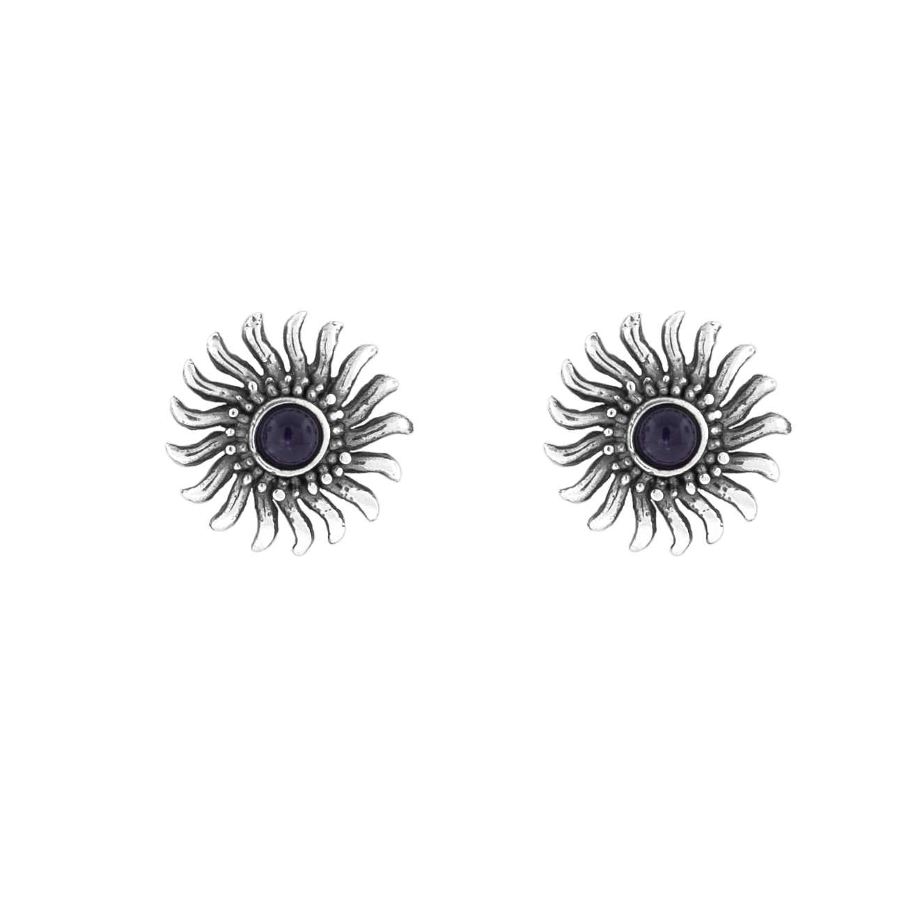 Aretes Flor Sol - Citlali Joyas