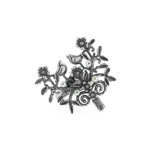 Anillo de plata ajustable