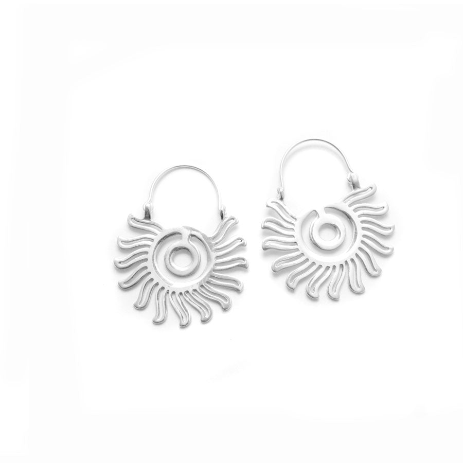 Arracadas Sol Prehispánico - Citlali Joyas