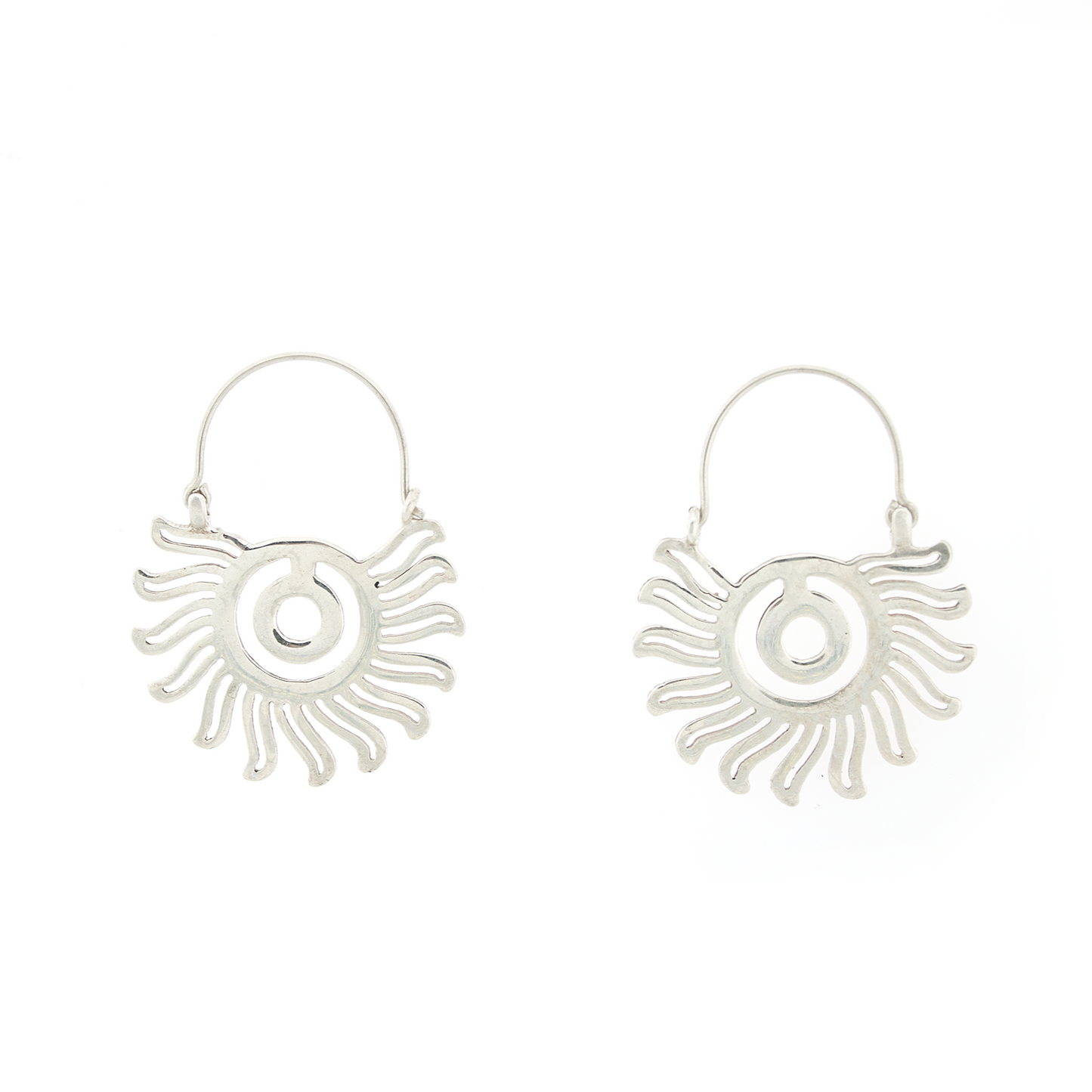 Arracadas Sol Prehispánico chicas - Citlali Joyas