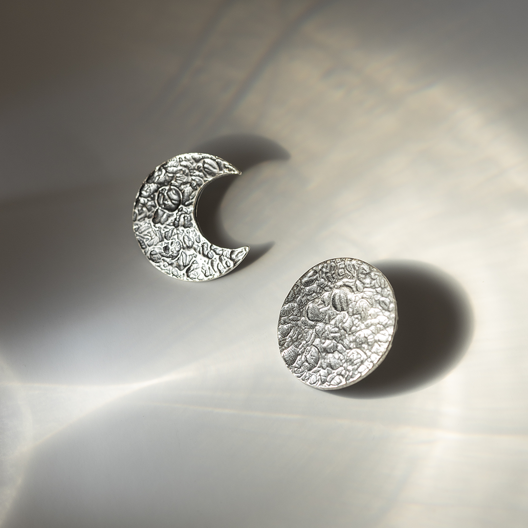 Aretes Fases de la Luna - Citlali Joyas