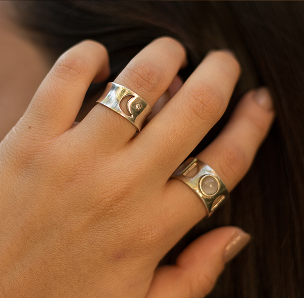 Anillo Luna y Estrella - Citlali Joyas