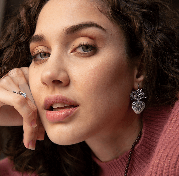Aretes Corazón de Nopal - Citlali Joyas