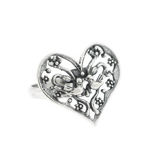 Anillo Pajaritos Enamorados mediano