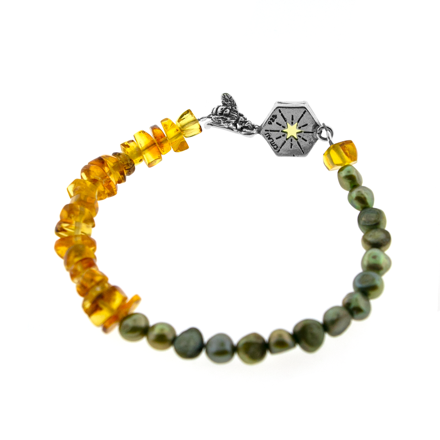 Pulsera de abeja en su panal