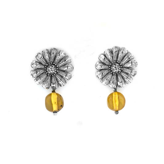 Aretes Margarita chicos - Citlali Joyas