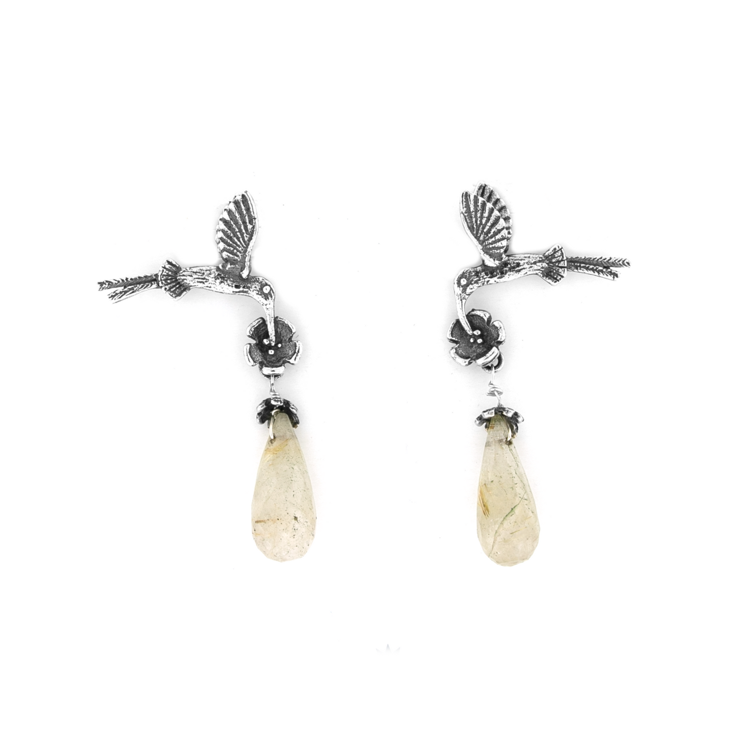 Aretes Colibrí Cola larga