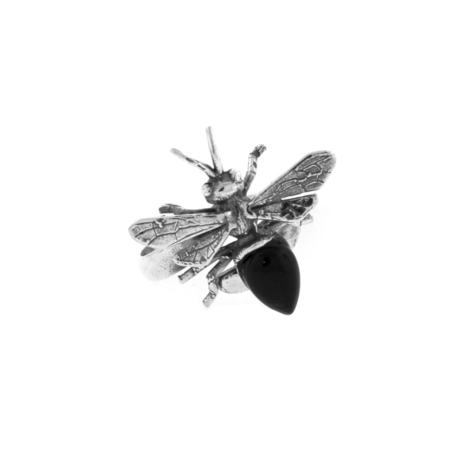 Anillo abeja de plata