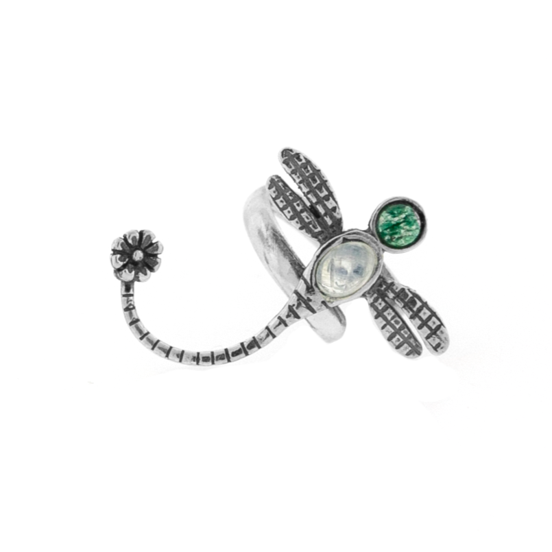 Anillo libélula - Citlali Joyas