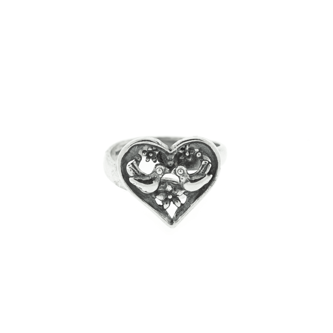 Anillo Pajaritos Enamorados chico - Citlali Joyas