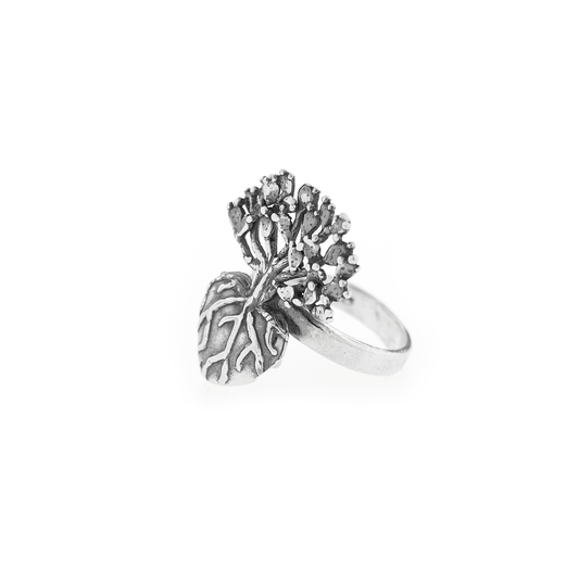 Anillo Corazón de Nopal mediano - Citlali Joyas