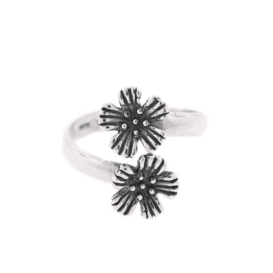 Anillo Flor de Fresa - Citlali Joyas