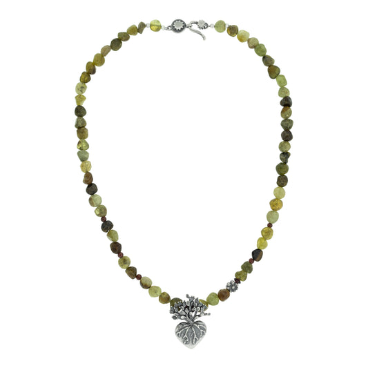 Collar Corazón de Nopal mediano