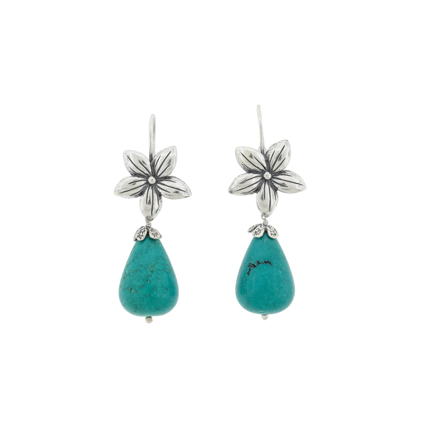 Aretes Flor Jazmín colgante
