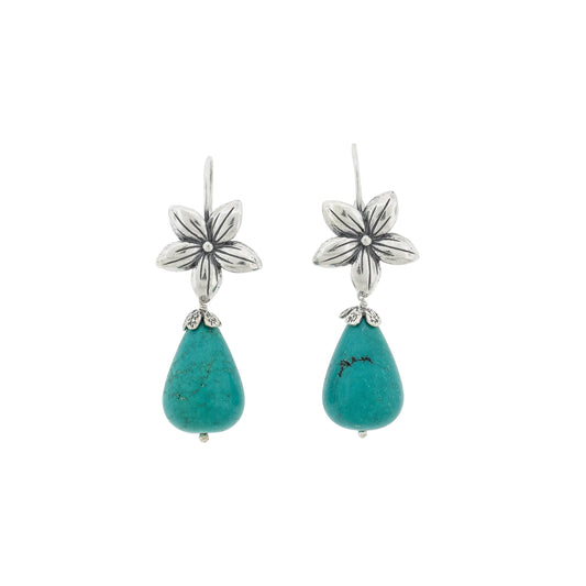 Aretes Flor Jazmín colgante