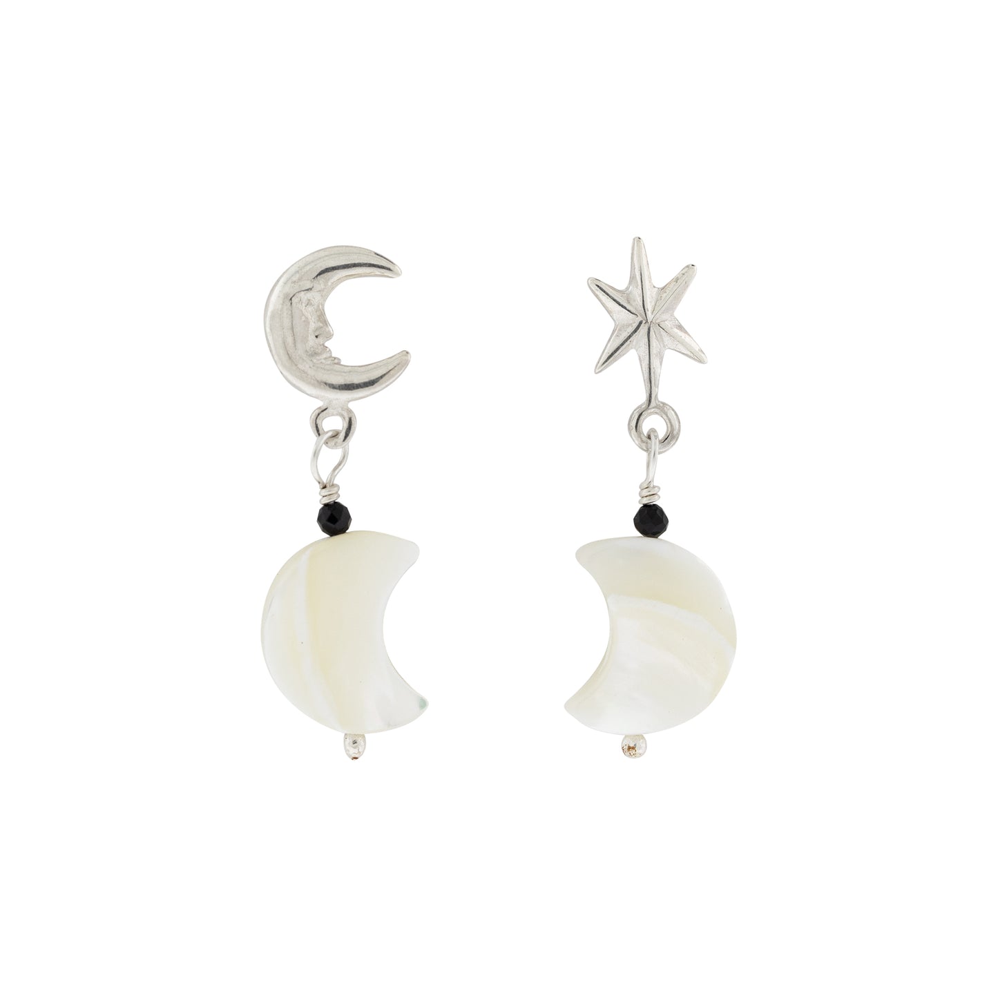 Aretes Luna y Estrella