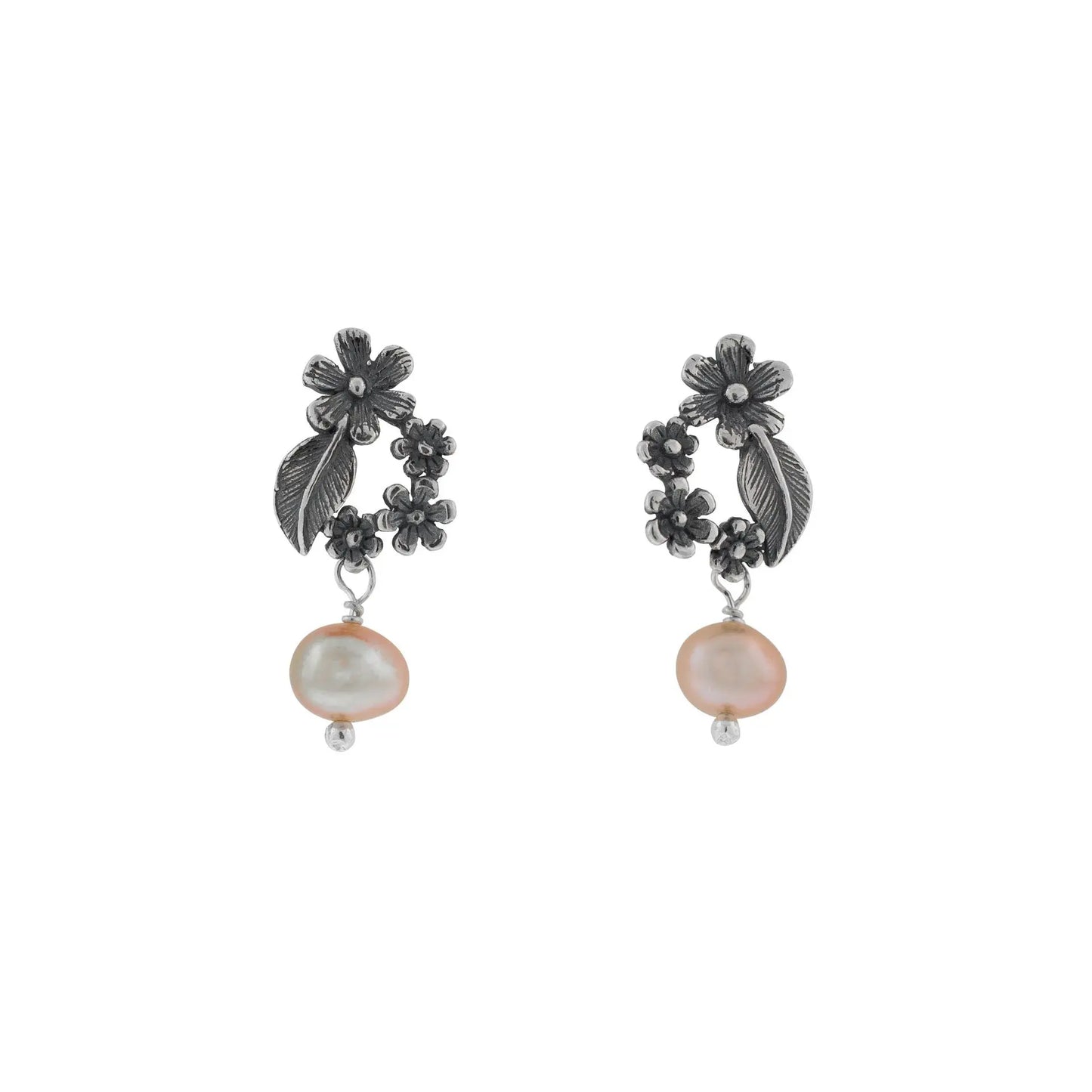 Aretes Corona de Flores chico