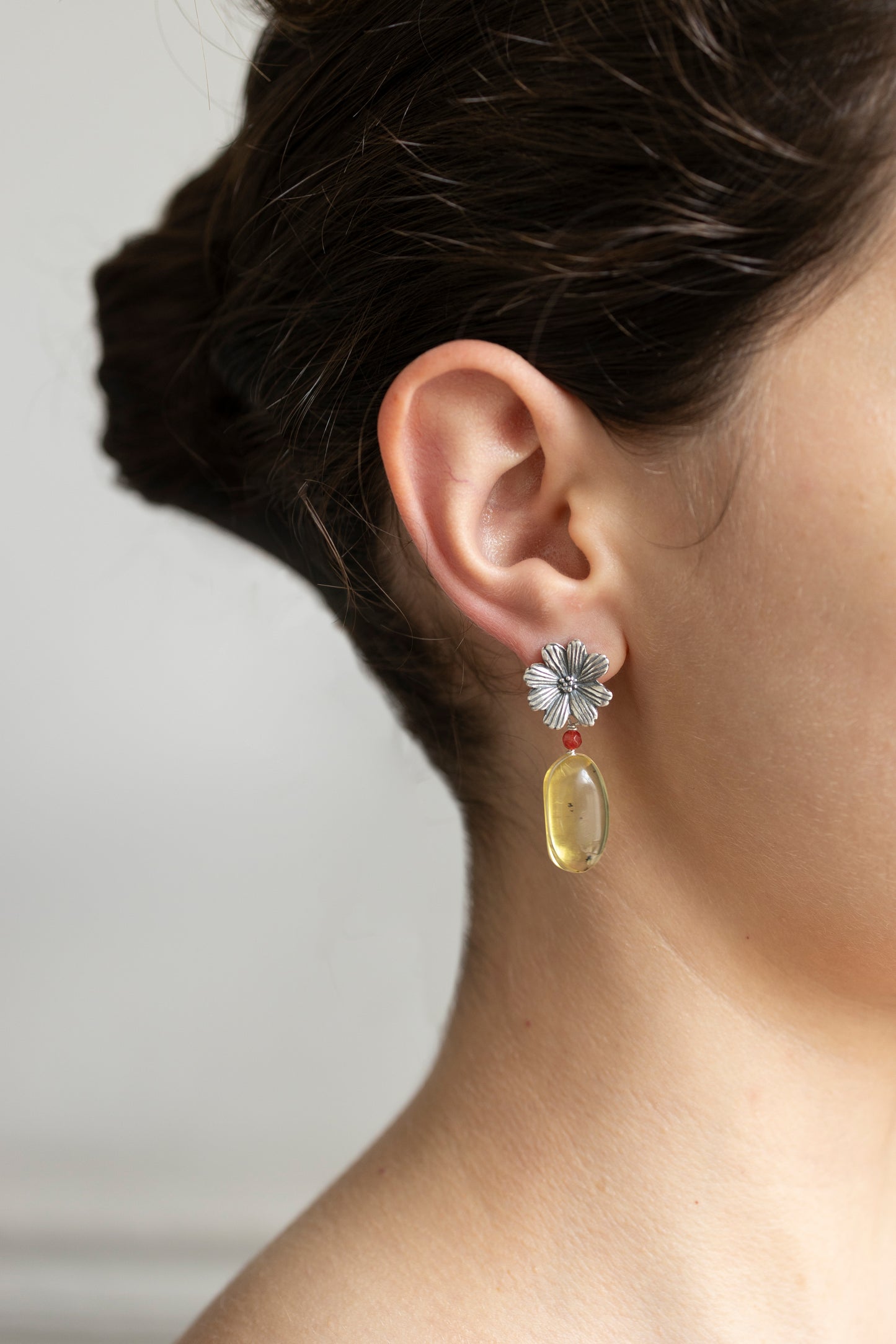 Aretes Margarita y Ámbar