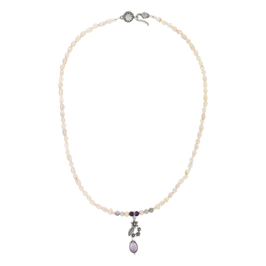 Collar corona de flores