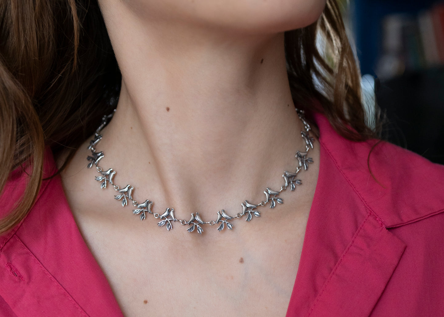 Collar pajaritos enamorados