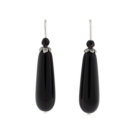 Aretes gota negra