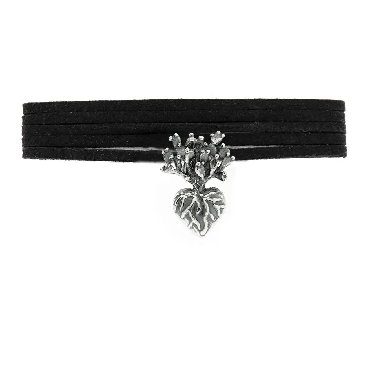 Dije corazón de nopal