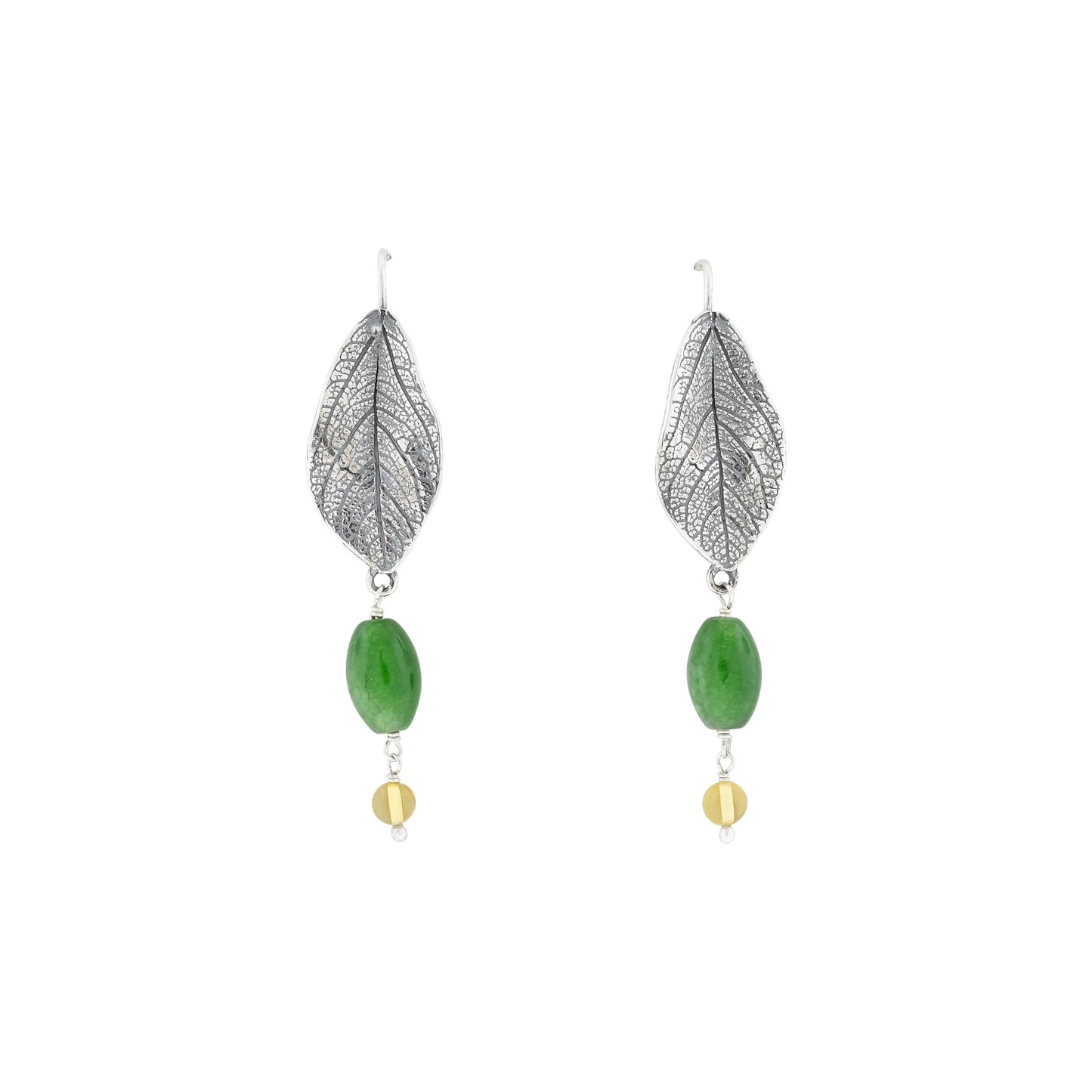 Aretes Hoja Mediana