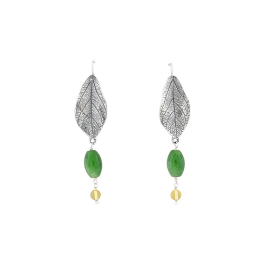 Aretes Hoja Mediana