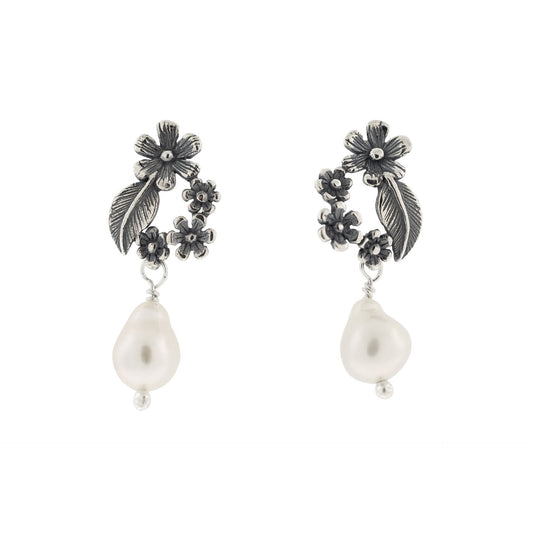 Aretes Corona de Flores Chico