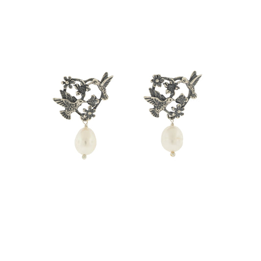 Aretes Colibríes Enamorados