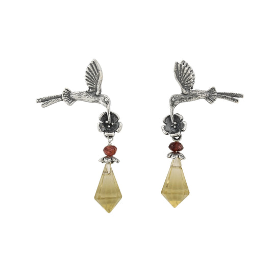 Aretes Colibrí Cola larga