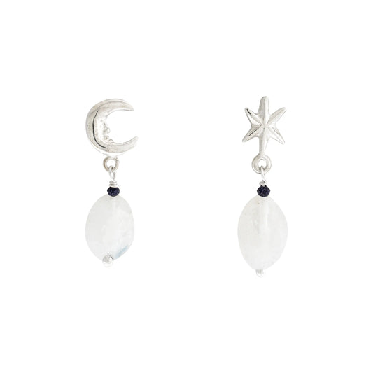 Aretes Luna y Estrella