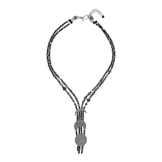 Collar dos hilos lunas