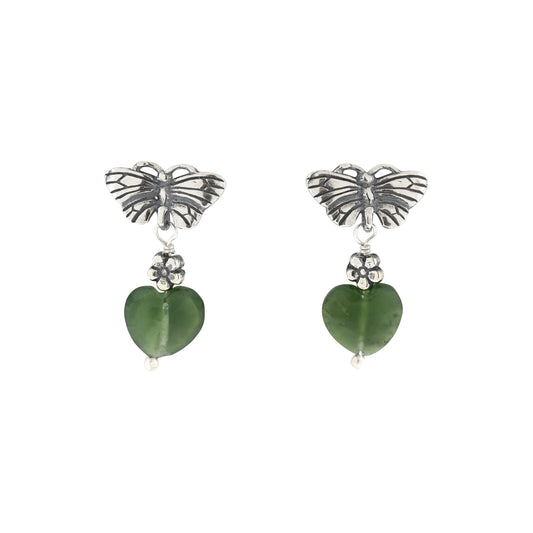 Aretitos de mariposas voladoras