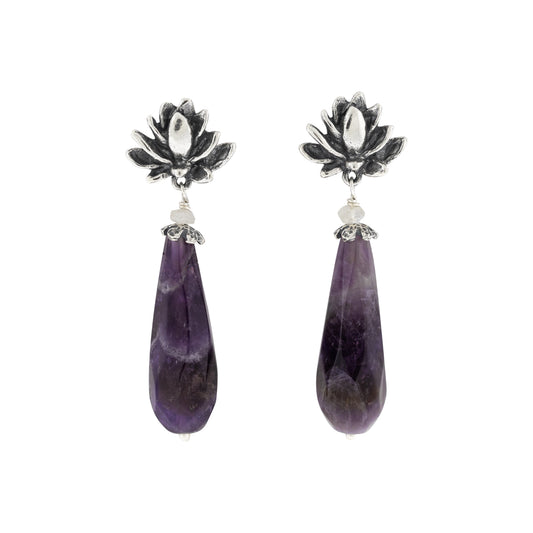 Aretes Flor de Loto chicos
