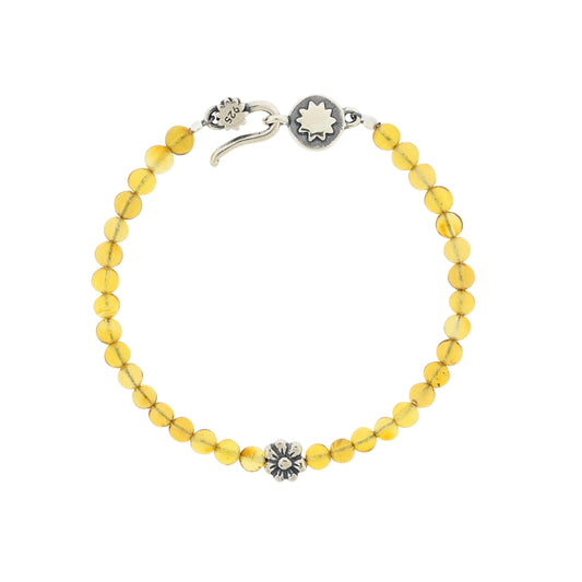 Pulsera Ámbar y Flor