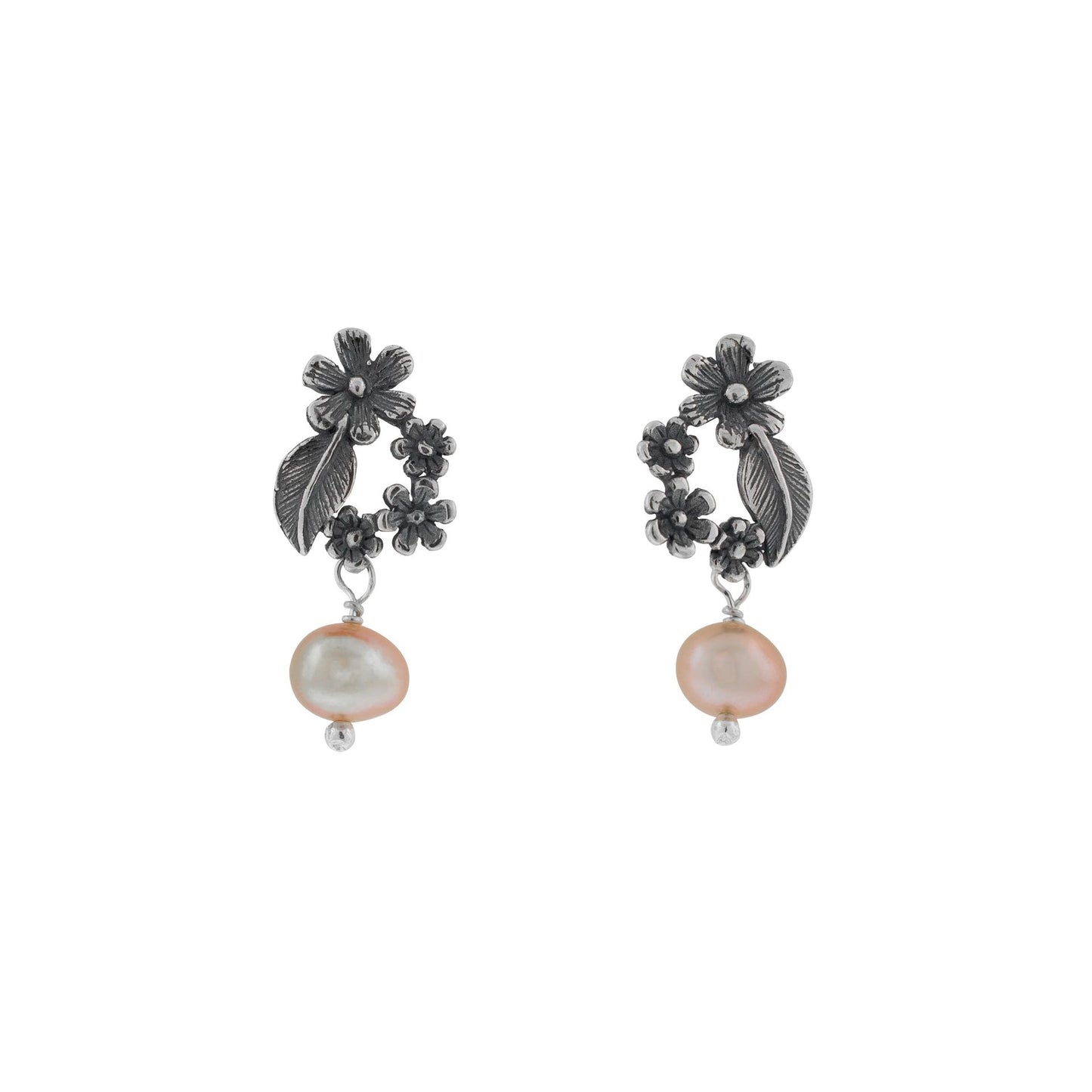 Aretes Corona de Flores Chico