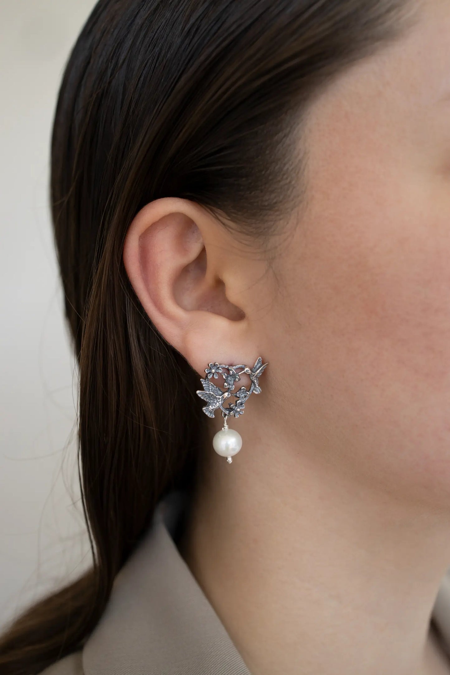 Aretes Colibríes Enamorados