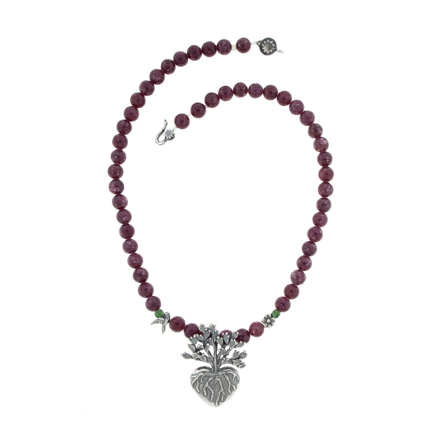 Collar Corazón de Nopal grande